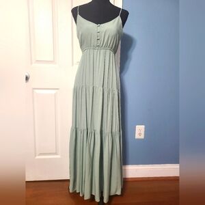BB Dakota Sage Green Maxi Dress